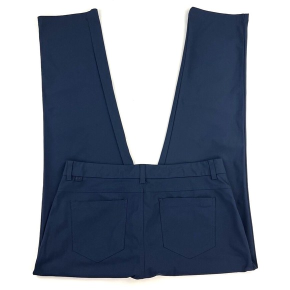 VRST Mens Commuter 2 Way Stretch Athletic Fit Performance Chino Pant Navy 36x31 - Picture 2 of 7